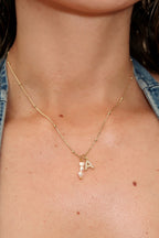 Pearl Initial Necklace