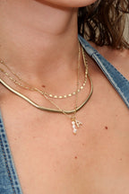 Pearl Initial Necklace