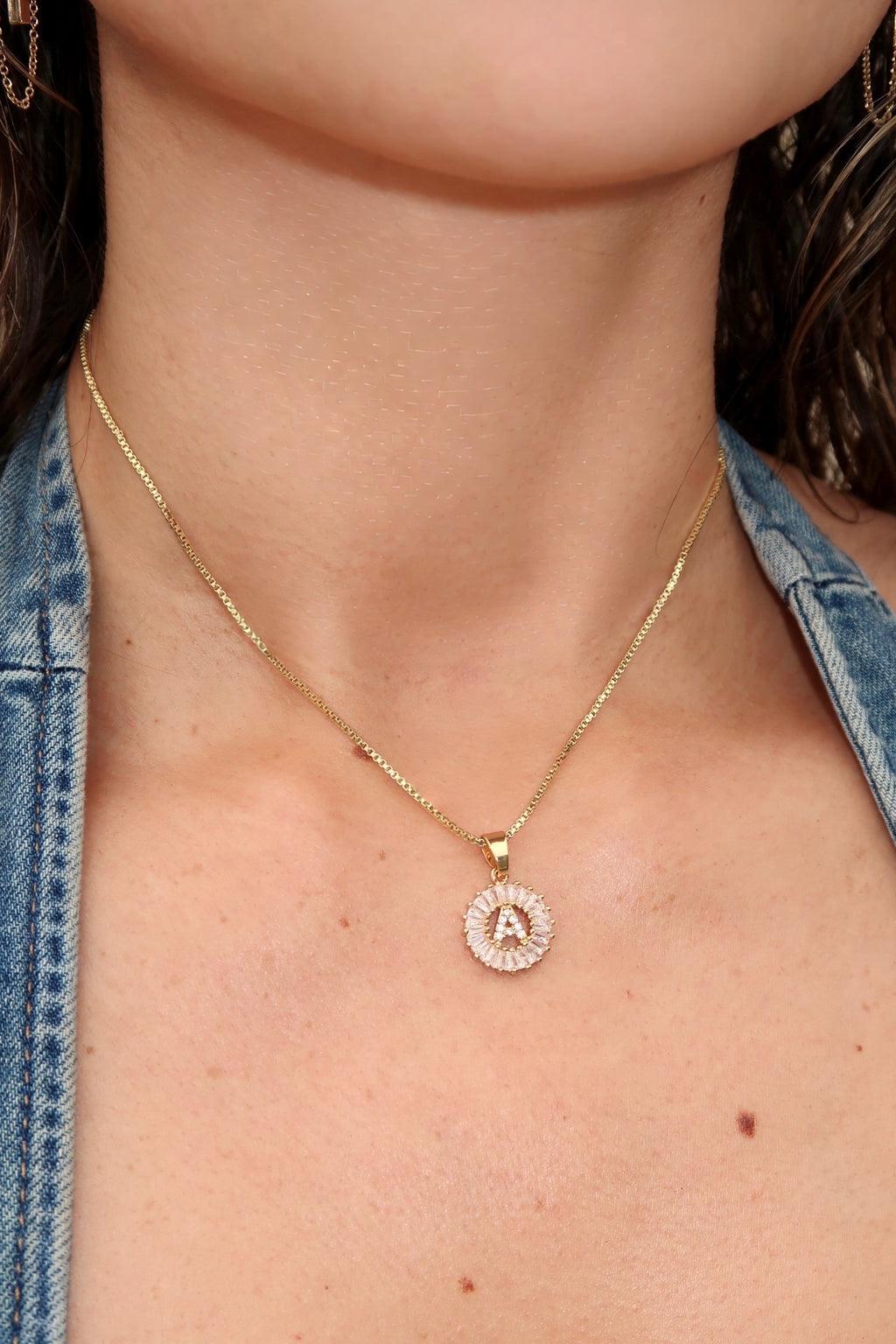 Halo Initial Necklace