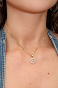 Halo Initial Necklace
