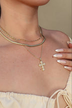 Celeste Cross Necklace